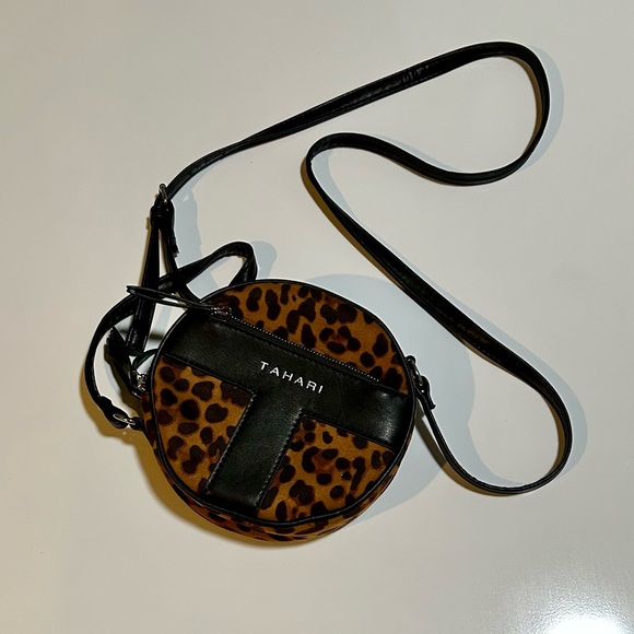 Tahari Handbags - Tahari Leopard Print Crossbody Bag